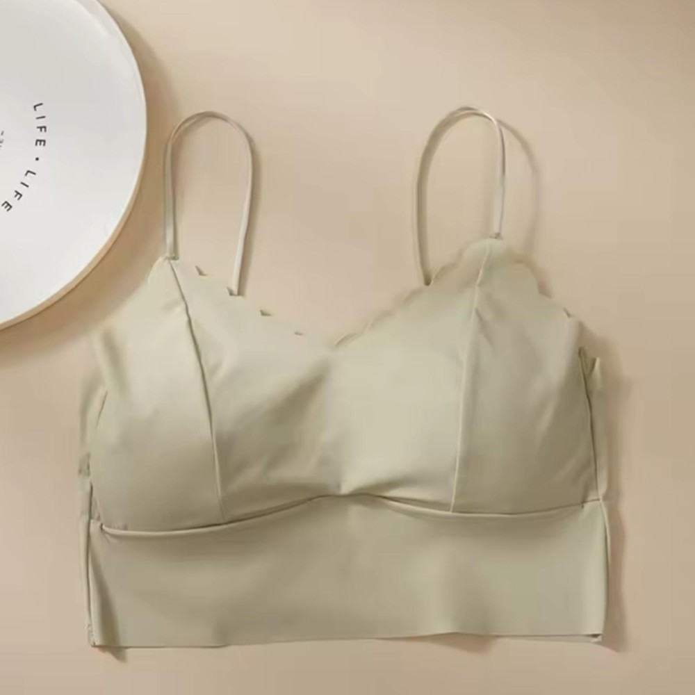 Woman Bra Crop Top Seamless Green Woman Bra Crop Top Seamless Green