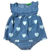 Girl Onesies Jeans Heart