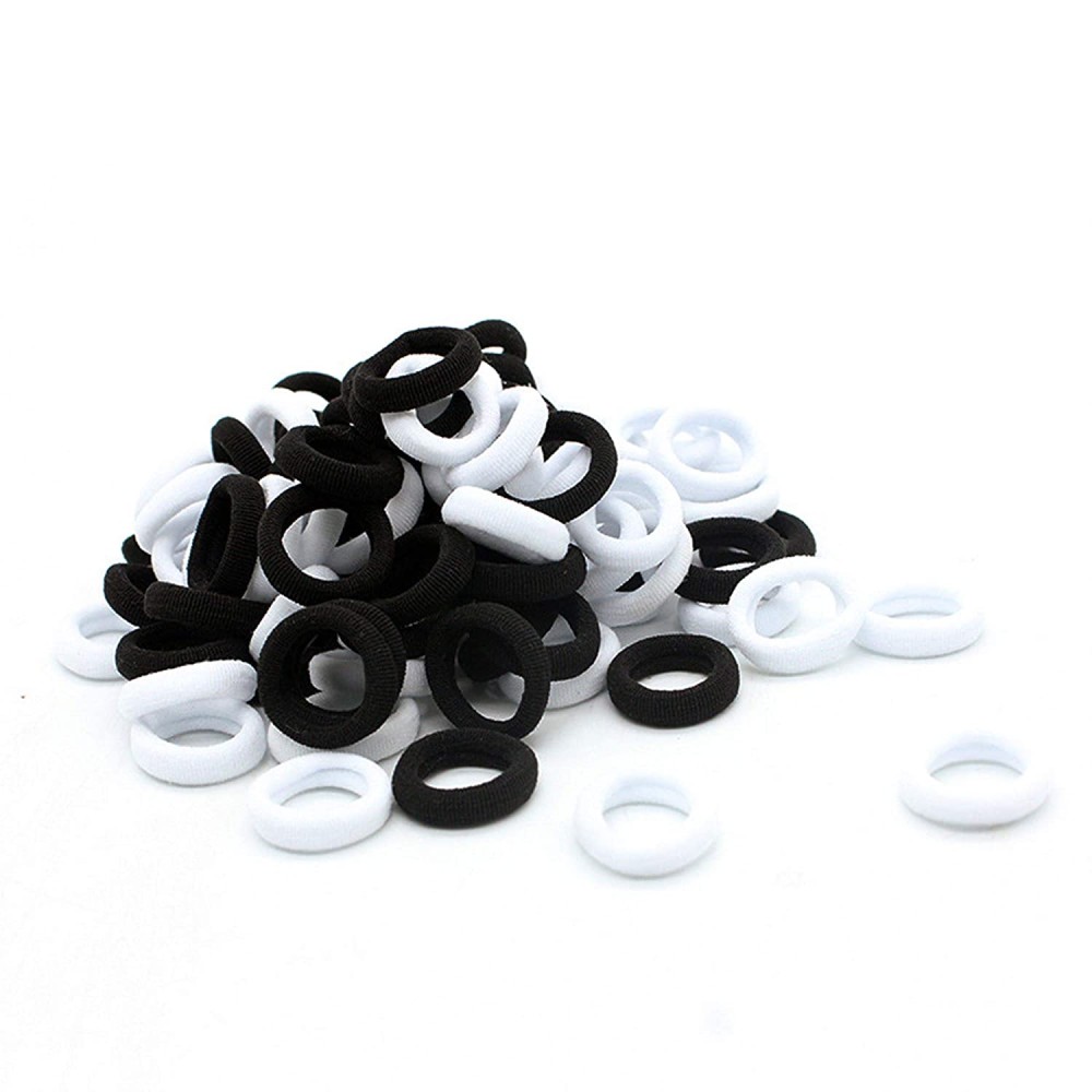 Hair Ties Mini Black And White - 10 PCS